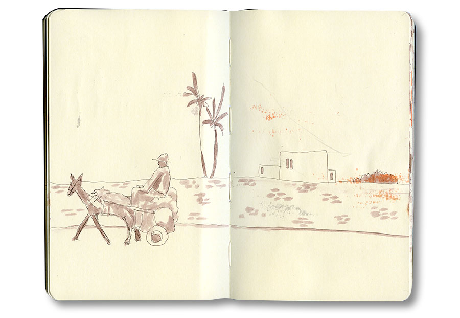 900x621 Morocco Sketch And Moleskine Journal Diabat, Morocco - Morocco Drawing