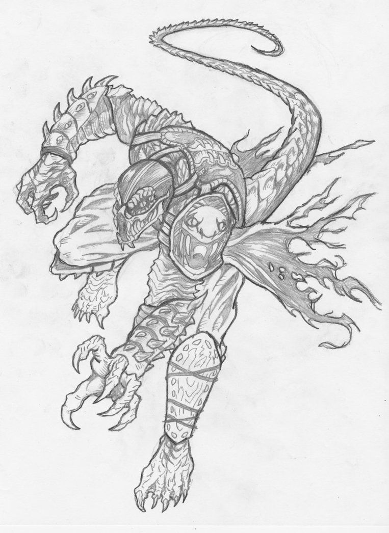763x1046 mortal kombat drawings - Mortal Kombat Drawings