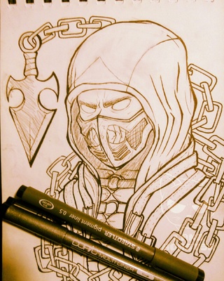 320x400 mortalkombat drawings on paigeeworld pictures of mortalkombat - Mortal Kombat Drawings