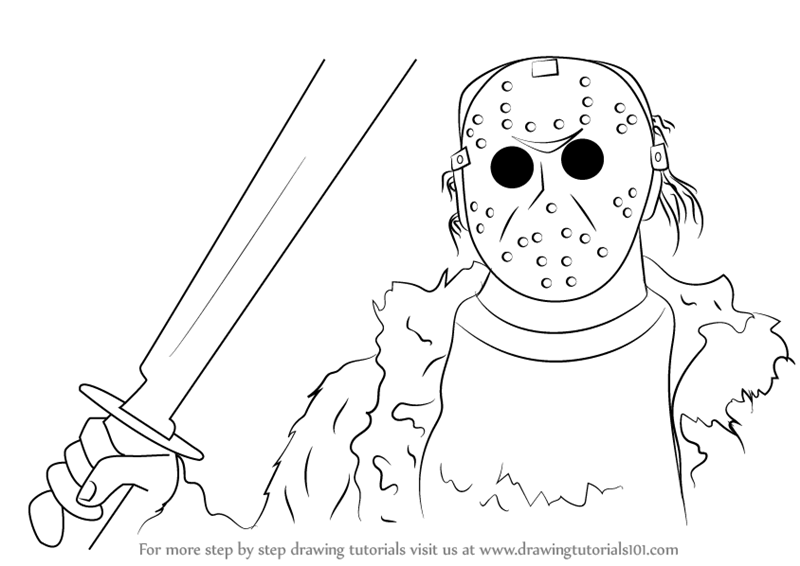800x566 learn how to draw jason voorhees from mortal kombat x - Mortal Kombat X Drawings