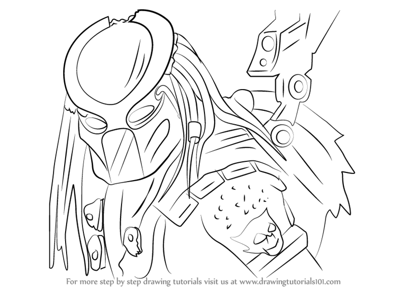 800x566 learn how to draw predator from mortal kombat x - Mortal Kombat X Drawings