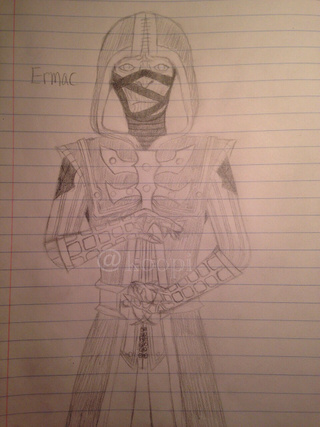 320x427 mortal kombat x ermac drawing him was not very easy but - Mortal Kombat X Drawings