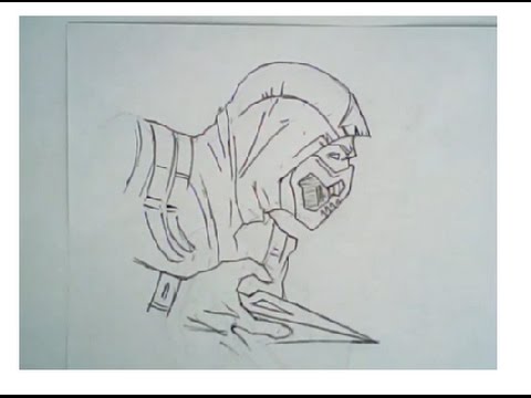 480x360 face drawing - Mortal Kombat X Drawings