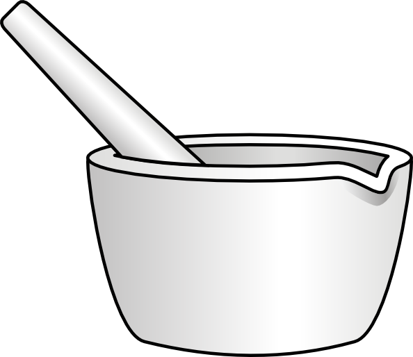594x514 Mortar With Pestle Clip Art - Mortar And Pestle Drawing