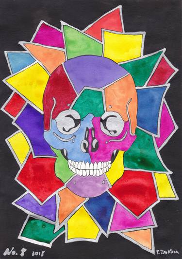 375x532 Skull Mosaic No Drawing - Mosaic Drawing