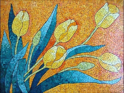 500x374 Beautiful Eggshell Mosaic Designslyubov Meshakina Creative - Mosaic Drawing