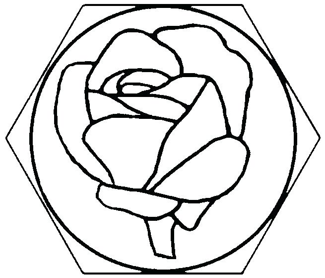 655x559 mosaic flower patterns template - Mosaic Drawing Patterns