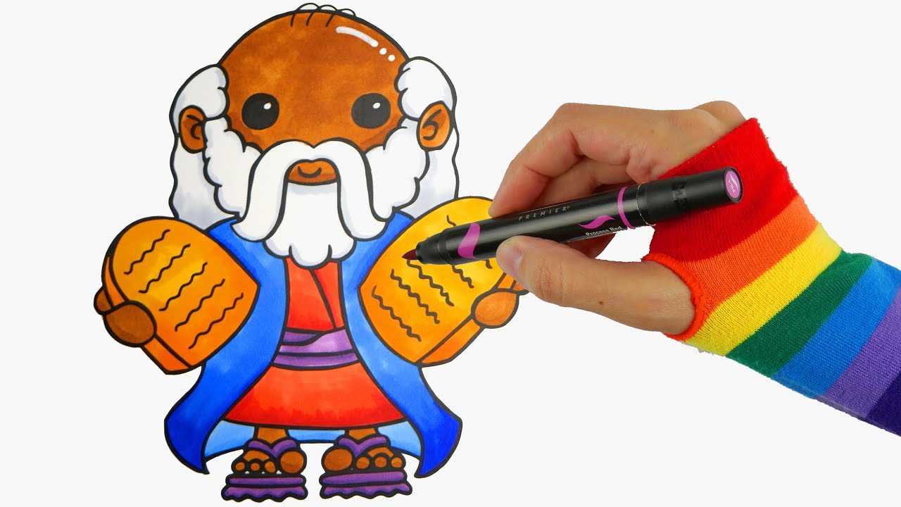 1280x720 sunday school - Moses Drawing
