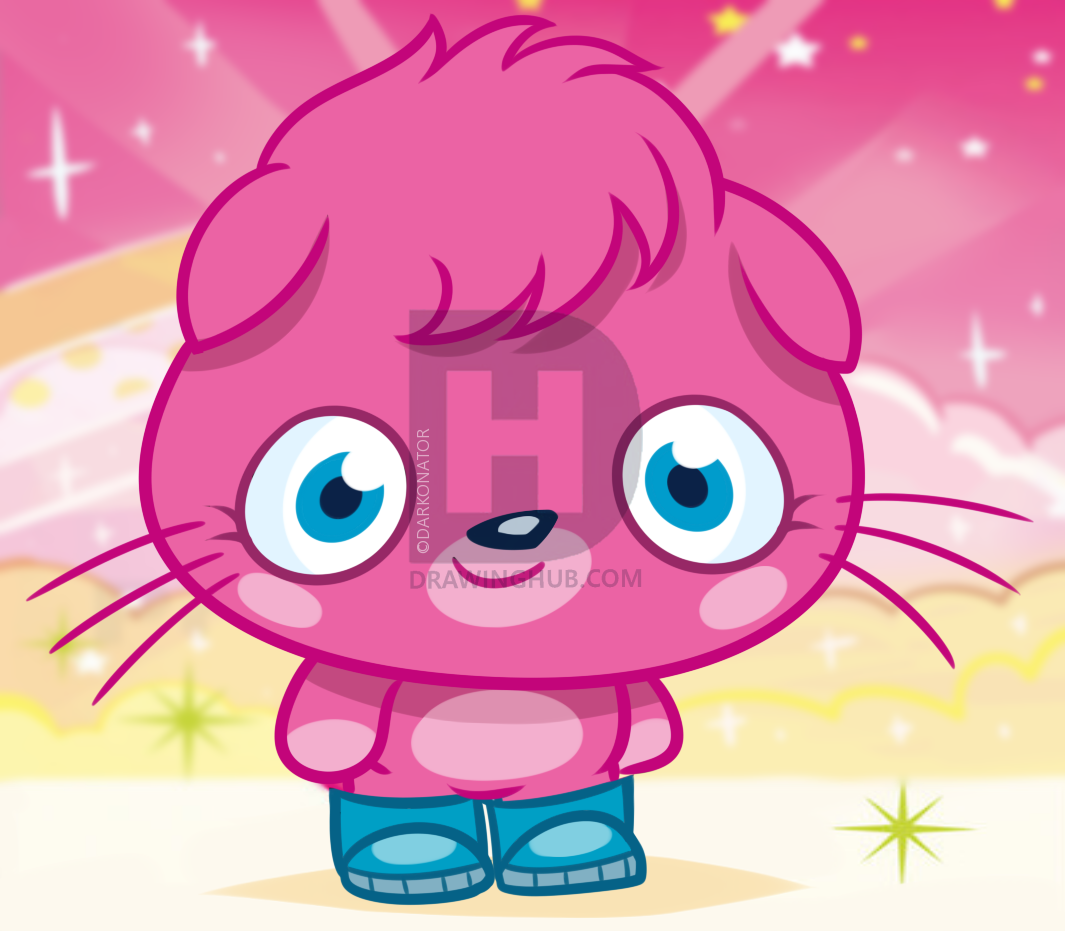 1065x931 how to draw a poppet from moshi monsters, step - Moshi Monsters Drawings