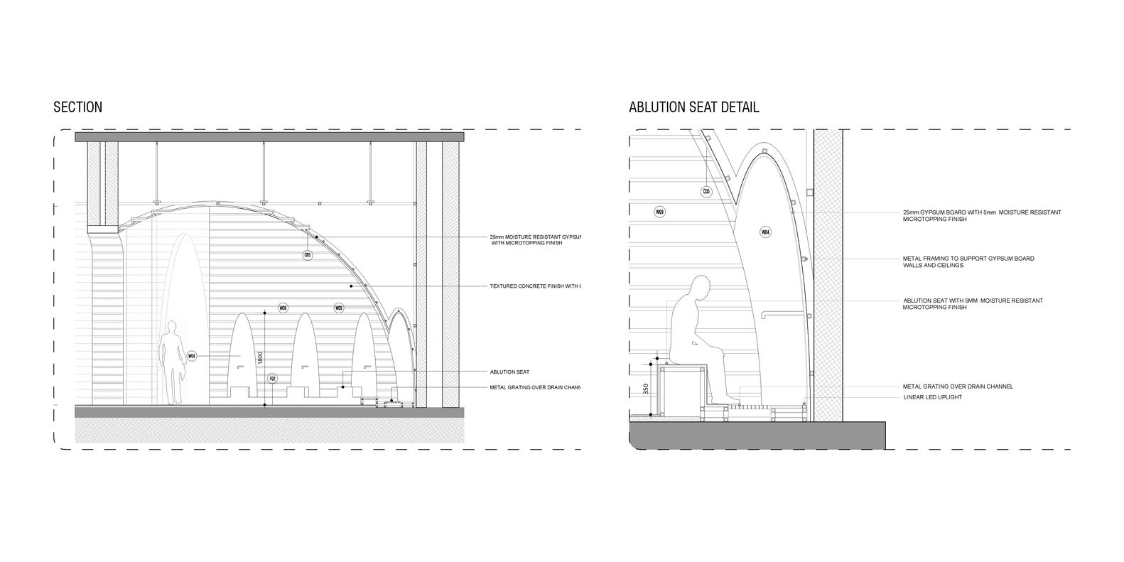 1582x791 gallery of x architects' to design an urban mosque that forms - Mosque Design Drawing