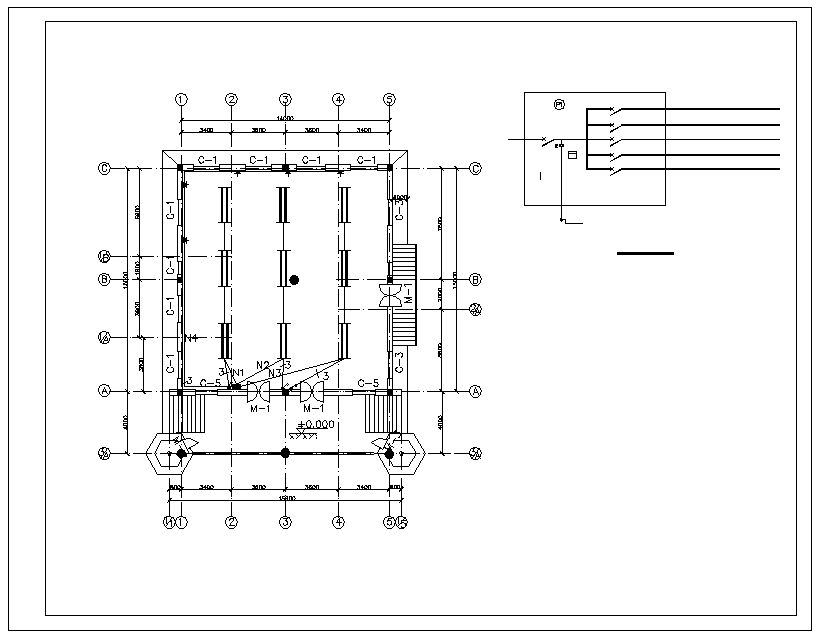 820x638 cad blocks free - Mosque Design Drawing