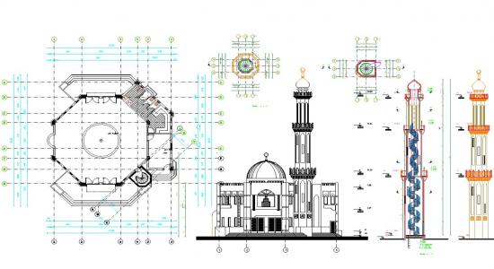 Mosque Design Drawing at PaintingValley.com | Explore collection of ...