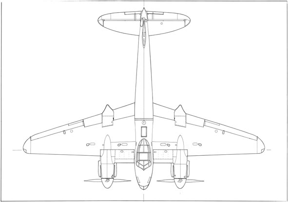 591x415 a l bentley drawings de havilland mosquito - Mosquito Drawing