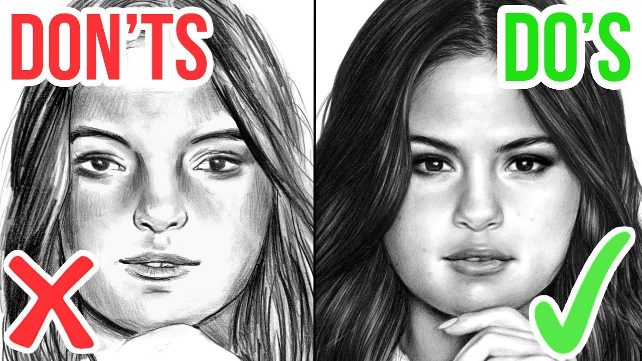 1280x720 Do's Don'ts How To Draw A Face Realistic Drawing Tutorial - Most Realistic Drawing