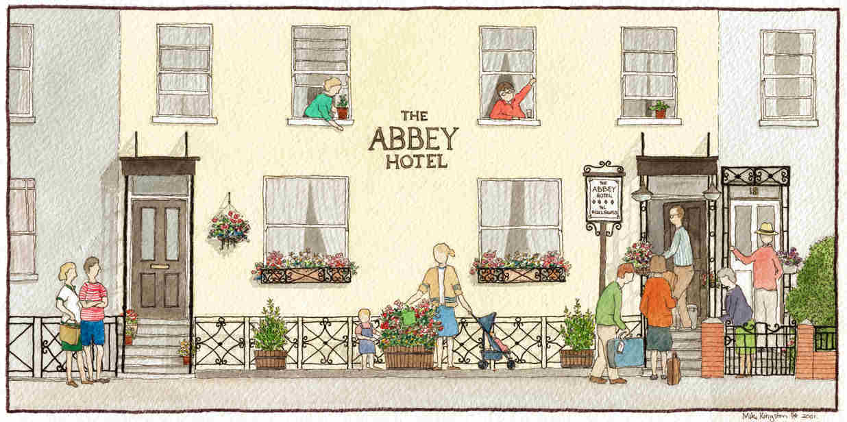 1236x616 The Abbey Cheltenham, Gloucestershire - Motel Drawing