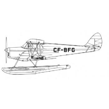 350x350 de havilland hornet moth line drawing - Moth Line Drawing