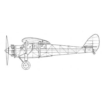 350x350 de havilland d h hawk moth line drawing - Moth Line Drawing