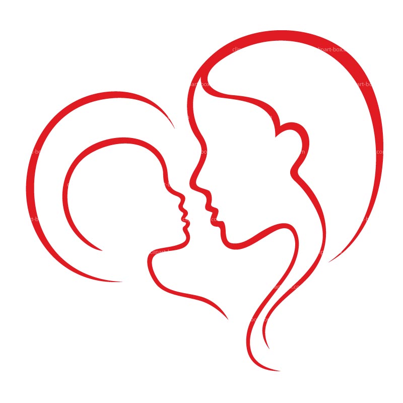 800x800 Photos Mother And Baby Clip Art - Mother And Baby Drawing
