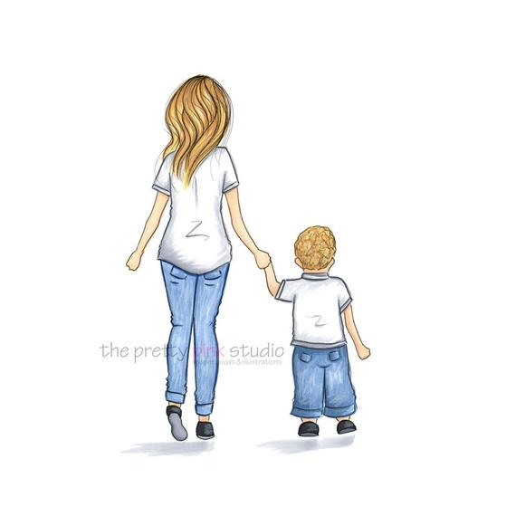 570x570 Huge Collection Of 'mother And Son Drawing' Download More Than - Mother And Child Drawing