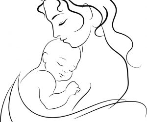300x250 Mother And Child Drawing Reelika Blogi - Mother And Child Drawing