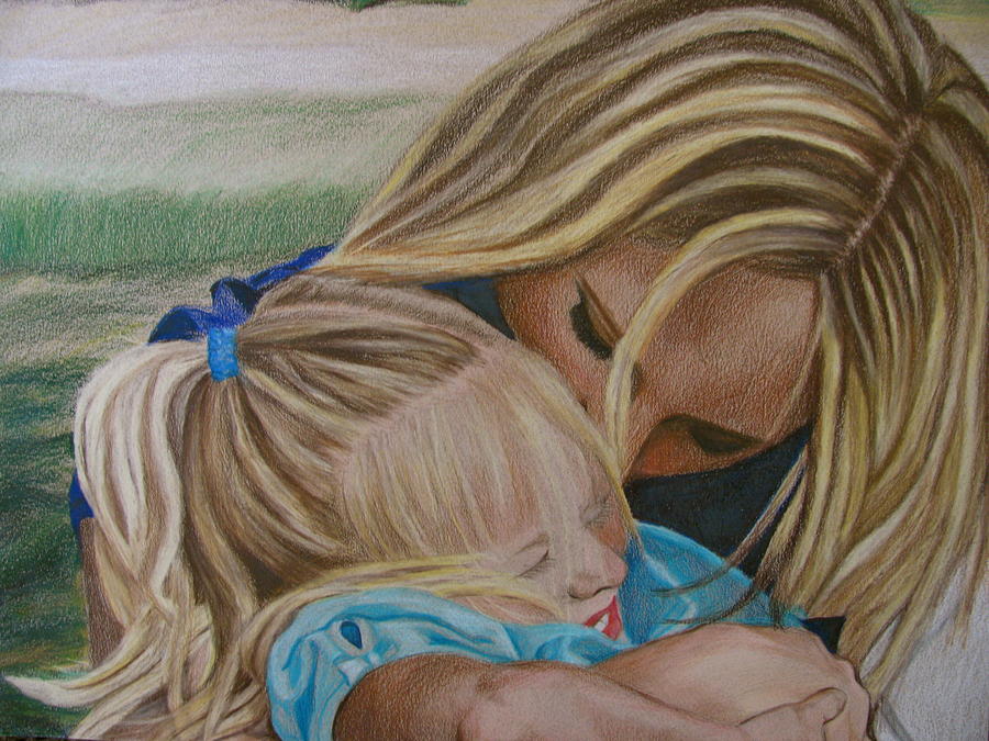 900x675 mother and daughter drawing - Mother And Daughter Drawing