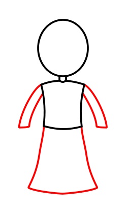 250x419 Drawing A Cartoon Mom - Mother Cartoon Drawing