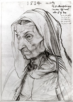 251x350 Portrait Of The Artist's Mother - Mother Drawing