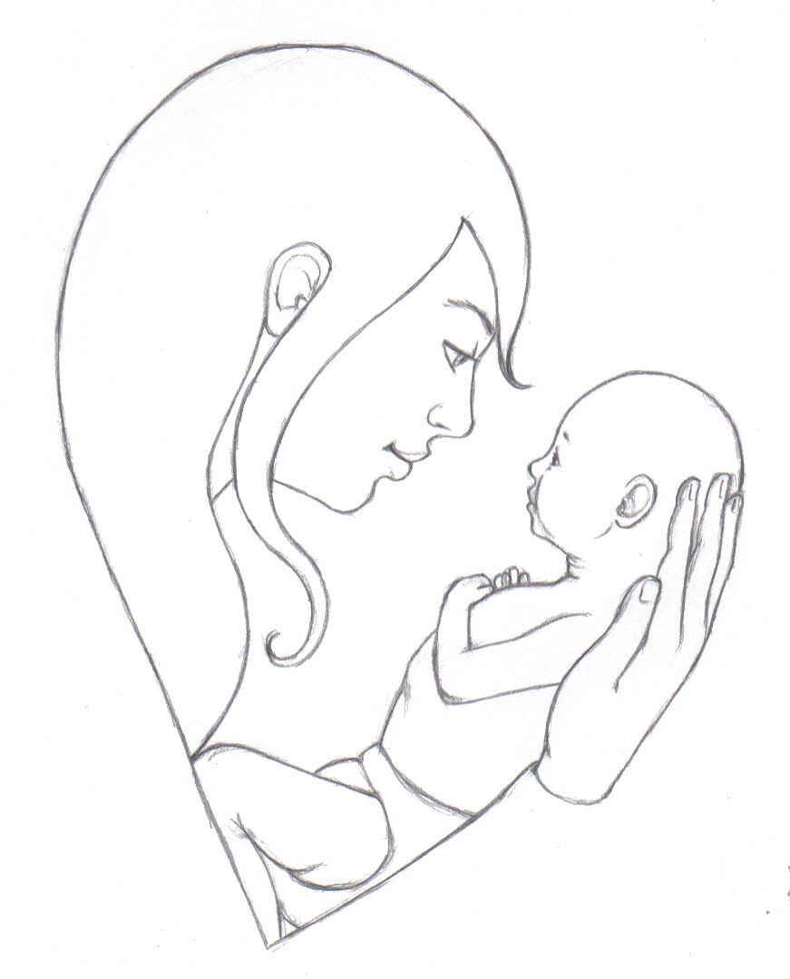 871x1079 how to draw a mom galleries related mother love quotes mother - Mother Drawing Images