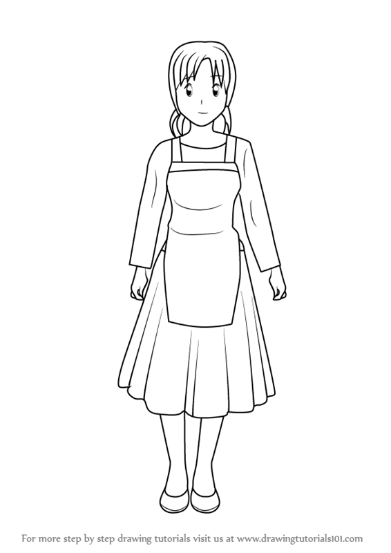 566x800 learn how to draw red's mother from origins - Mother Drawing Images