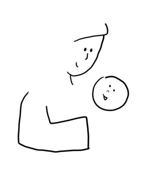 526x600 growing your visual vocabulary how to draw a mother holding - Mother Drawing Images