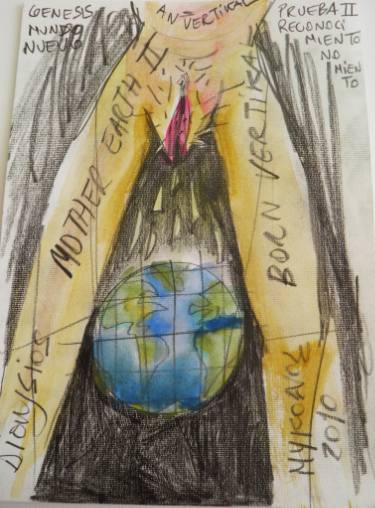 375x508 Mother Earth Drawing - Mother Earth Drawing