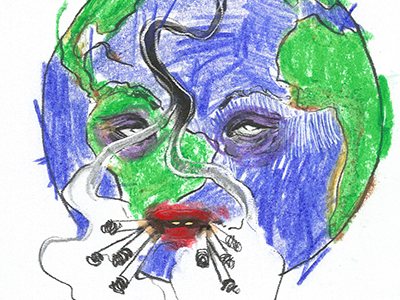400x300 Mother Earth On Human Race - Mother Earth Drawing