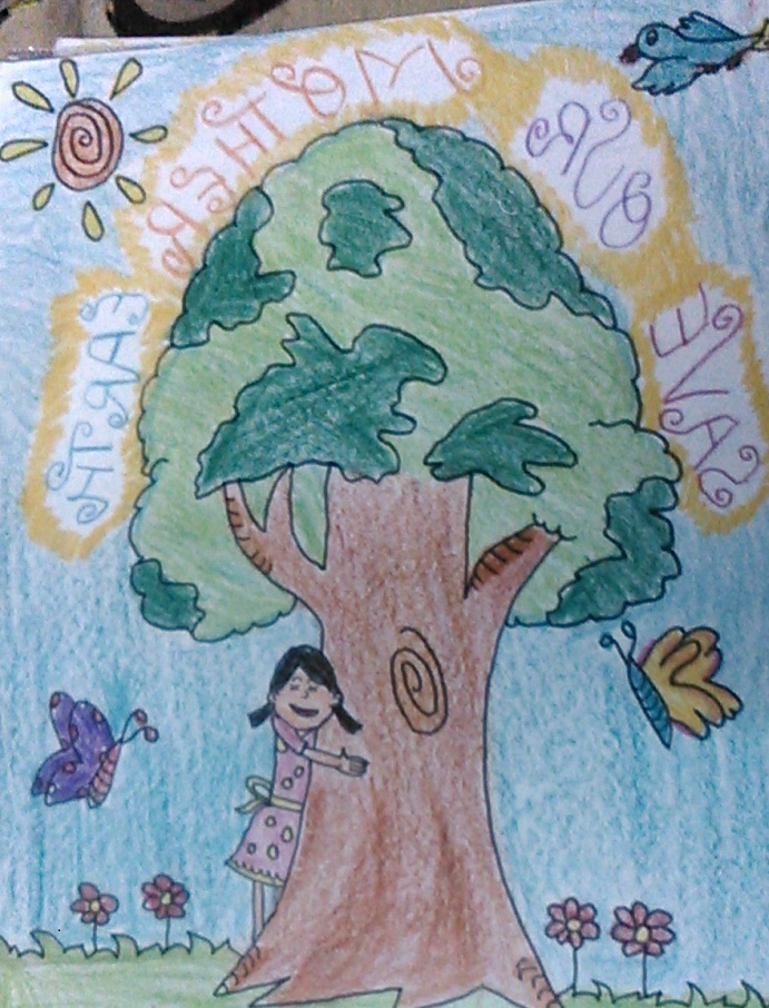 691x906 save our mother earth crayon drawings in crayon drawings - Mother Earth Drawing