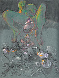 228x300 from a journey to mother earth drawing - Mother Earth Drawing