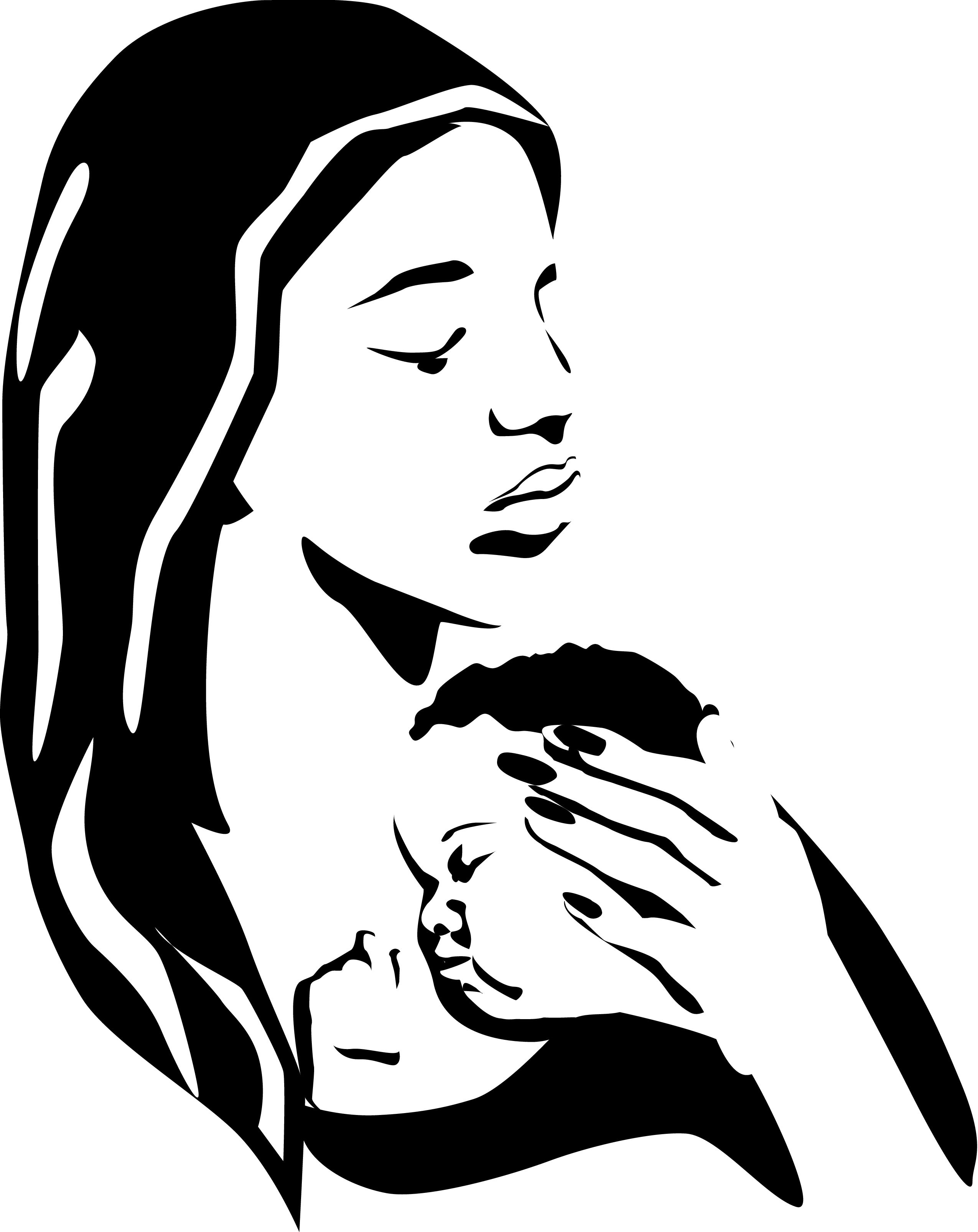 2550x3212 Mother Holding Child Clipart Clip Art Images - Mother Holding Baby Drawing