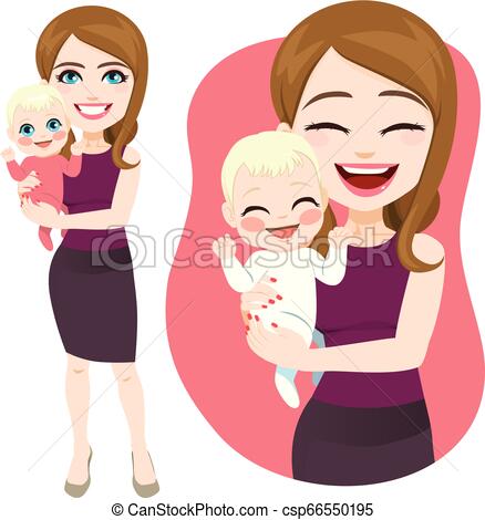 438x470 mother holding baby young beautiful mother holding her cute - Mother Holding Baby Drawing