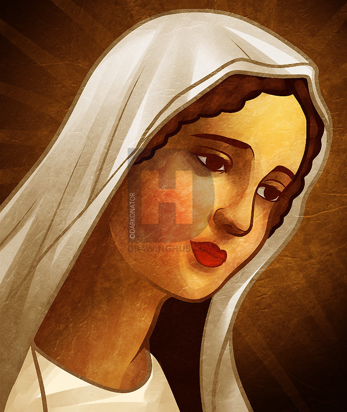 Mother Mary Drawing at Explore collection of