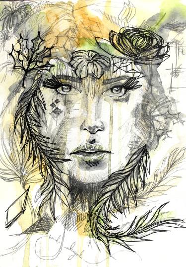 375x537 Mother Nature Drawing - Mother Nature Drawing