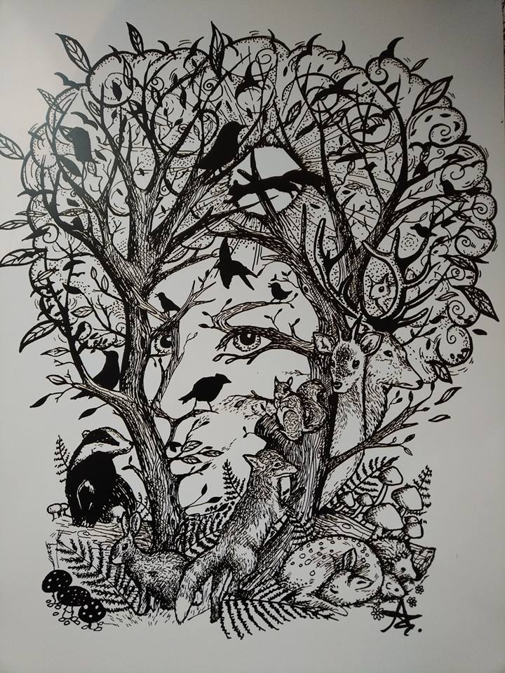 720x960 Mother Nature Poster Print - Mother Nature Drawing