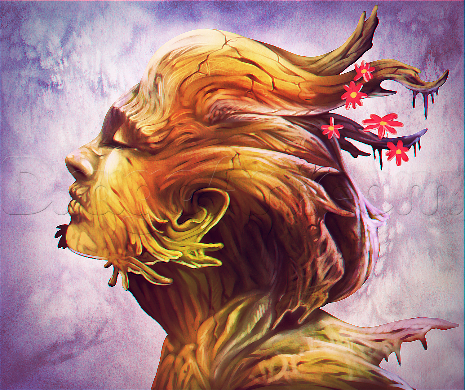 1500x1261 How To Draw Mother Nature, Step - Mother Nature Drawing