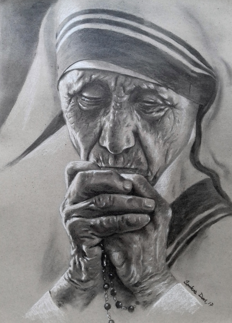 800x1115 mother teresa - Mother Teresa Drawing
