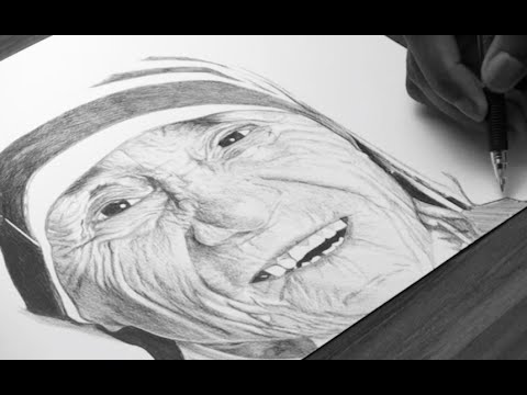 480x360 mother teresa drawing - Mother Teresa Drawing