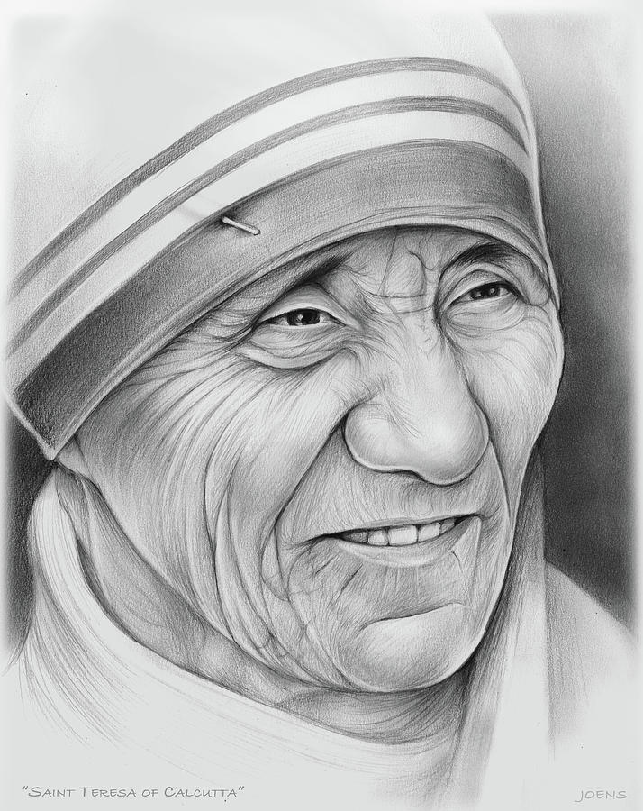 714x900 mother teresa drawing - Mother Teresa Drawing