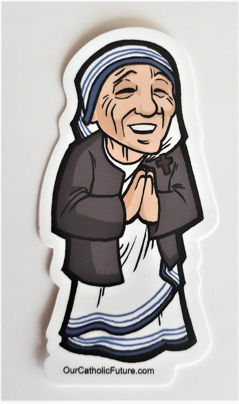 829x1399 mother teresa sticker - Mother Teresa Drawing