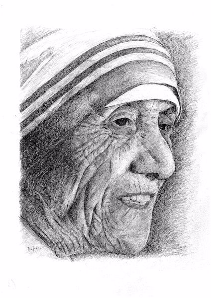 Mother Teresa Drawing at PaintingValley.com | Explore collection of ...