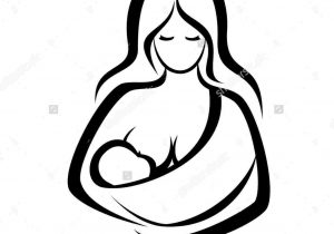 300x210 and child st of a series black white drawings rhcom - Mother With Baby Drawing