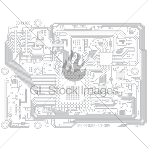 500x500 circuit board vector computer drawing electronic motherboard gl - Motherboard Drawing