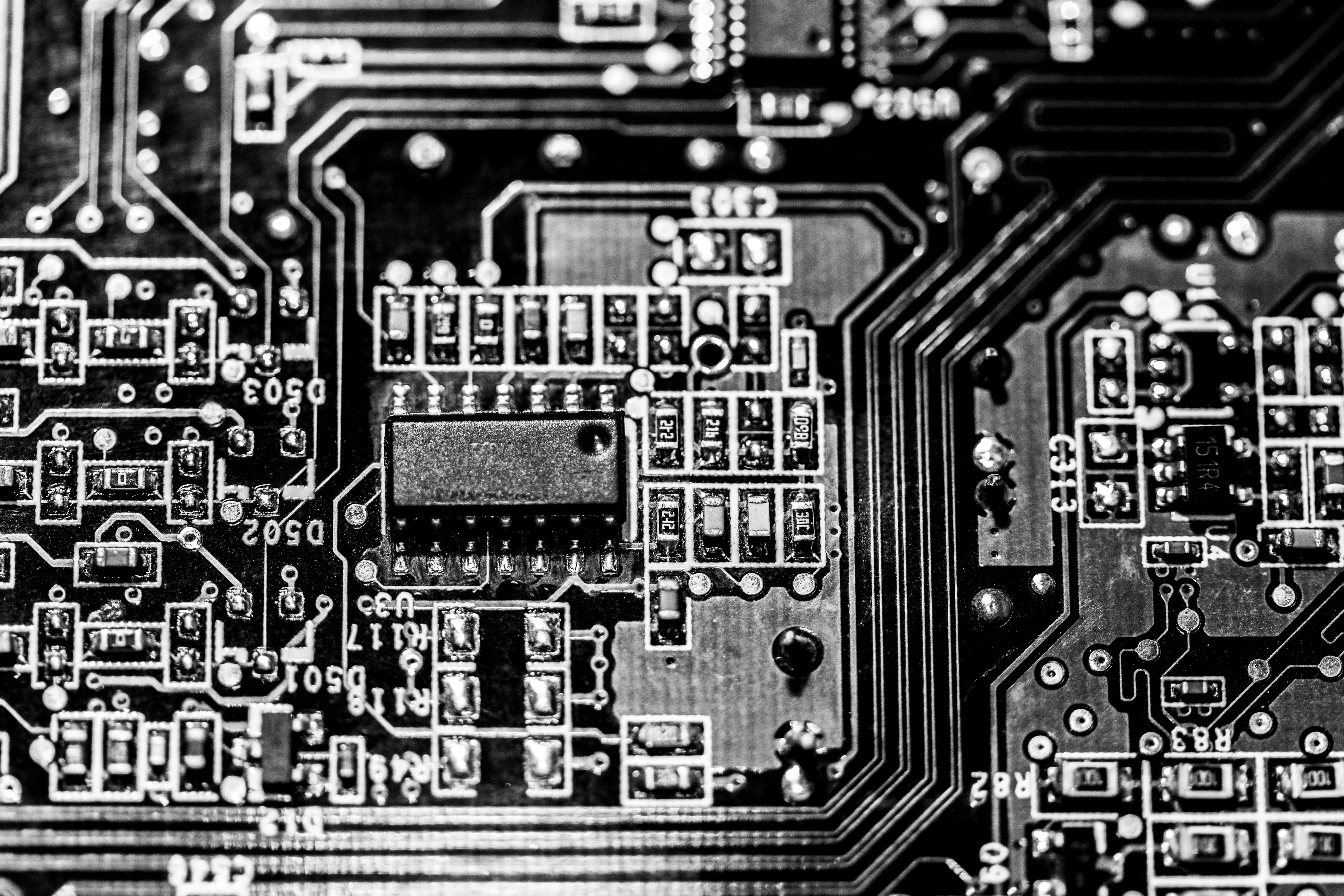 5062x3375 free images black and white, technology, gadget, uk, drawing - Motherboard Drawing
