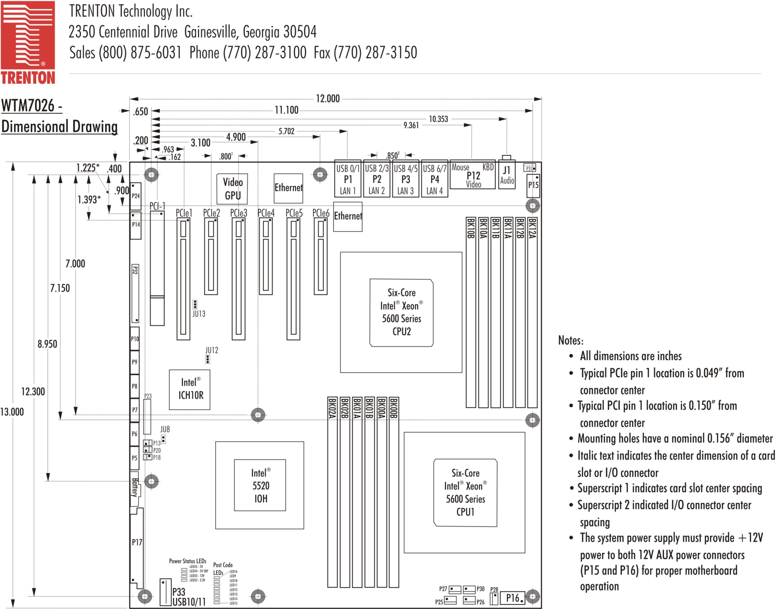 Atx Motherboard Drawing