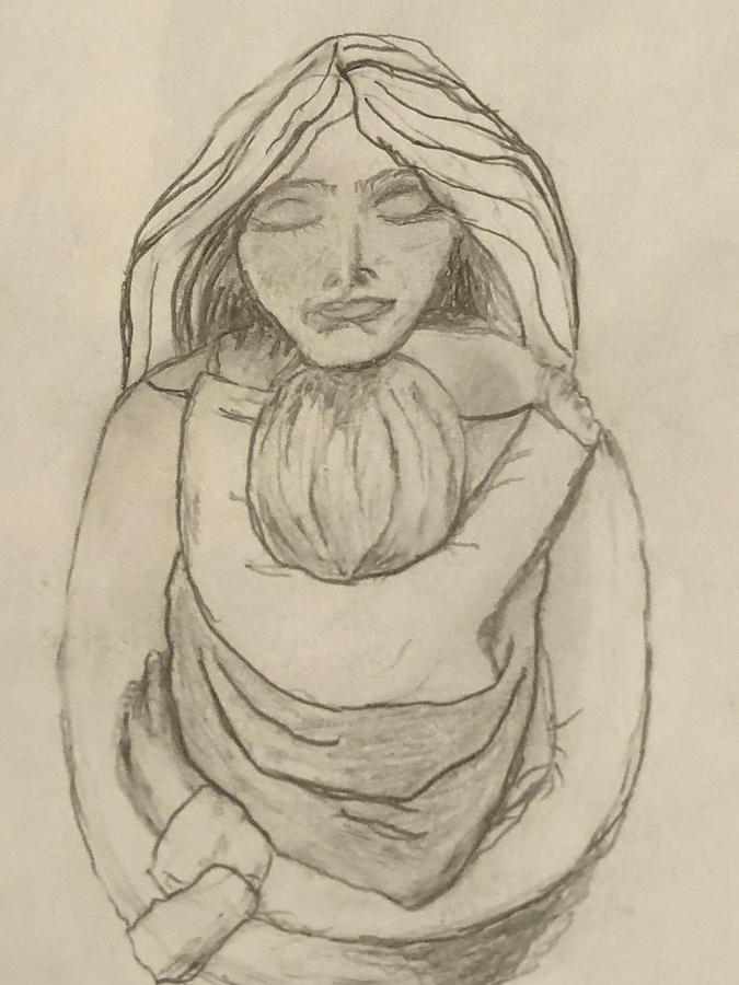 675x900 Motherhood Drawing - Motherhood Drawing